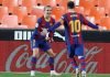 Barcelona logra valioso triunfo ante Valencia y sigue luchando por la liga de España