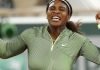 Serena Williams hace historia en la noche de París