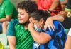 Madre de Isaac Castillo llora de emoción al ver el primer gol de su hijo en la Liga Nacional