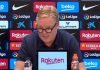 Ronald Koeman lee comunicado y se marcha de la conferencia de prensa previo al juego ante Cádiz