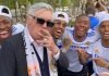 Carlo Ancelotti y su gran festejo después de ganar el título de la Liga de España