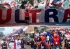 Miles de olimpistas celebraron el 110 Aniversario del club con una impresionante caravana en Tegucigalpa