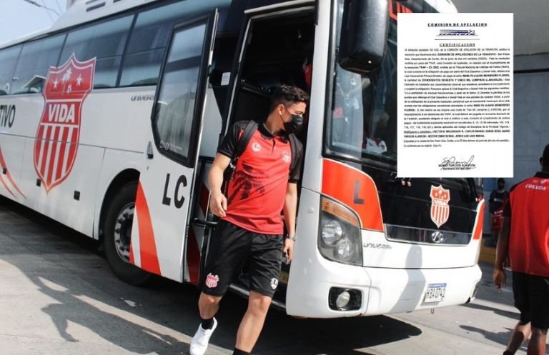 Ratifican fuerte sanción al Vida en Torneo de Apertura 2023