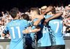Napoli golea al Sassuolo y se mantiene en la cima de la liga de Italia