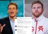 Faitelson llama cobarde a Canelo por amenazar a Messi y este le contesta