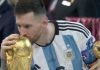 Lionel Messi agarró el micrófono del estadio Lusail: “somos campeones del Mundo”
