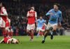 Manchester City venció 3-1 al Arsenal y es el nuevo líder de la Premier League