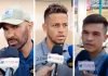 Ninrod Medina, Marcelo Santos y Gaspar Triverio brindan entrevista cuando salen rumbo a Tocoa para jugar ante Real Sociedad