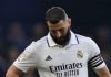 Ausencia de Benzema en entreno con el Real Madrid es duda contra el Espanyol