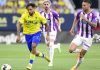 Cádiz logra valioso triunfo ante Valladolid y Anthony Lozano fue protagonista
