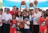Presidenta y Condepor inauguran cancha multiusos en Catacamas