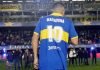 Juan Román Riquelme se despidió del fútbol con la camisa de Maradona