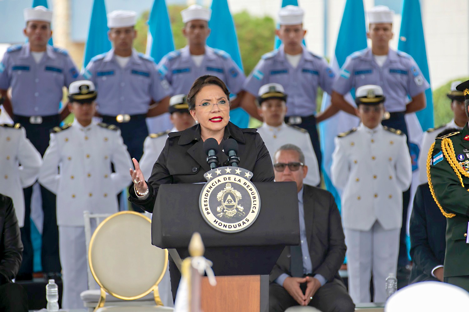 Mandataria Xiomara Castro lidera ceremonia de Aniversario del 158