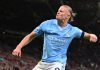 Manchester City venció 3-0 al United con un doblete de Erling Haaland