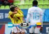 Honduras perdió 2-0 ante Colombia en su debut en los Juegos Panamericanos de Santiago 2023