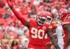 Charles Omenihu, jugador de los Chiefs queda fuera del Super Bowl LVIII por lesión