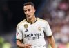 Lucas Vázquez se perderá la Supercopa de España por una lesión muscular