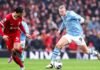 Liverpool y Manchester City empataron 1-1 en un partidazo en Anfield