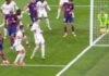 ¿Entró o no el balón? se desata polémica en el Superclásico entre Real Madrid y Barcelona