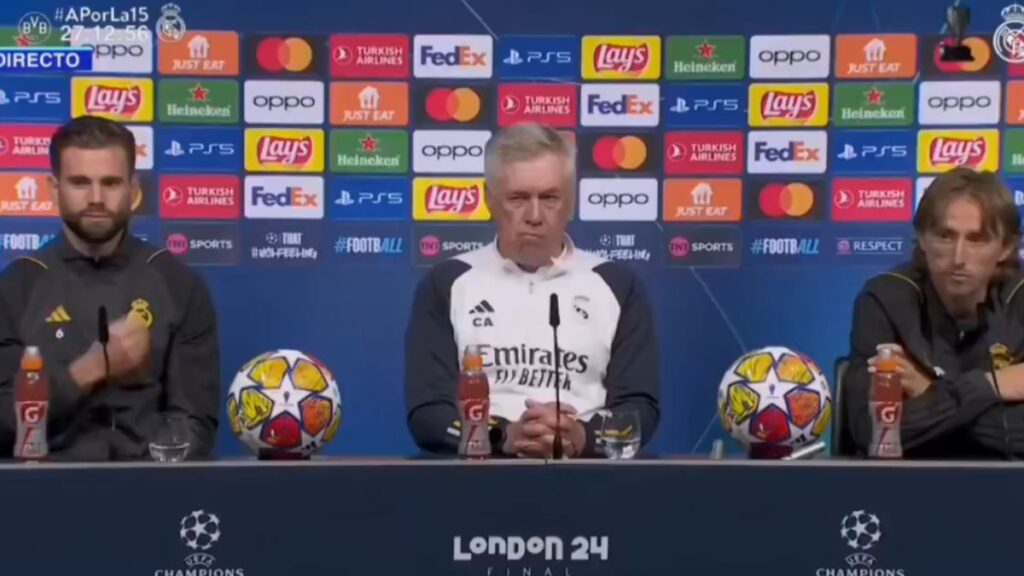 Carlo Ancelotti: “La final de la Champions es el partido más importante y el más peligroso”.