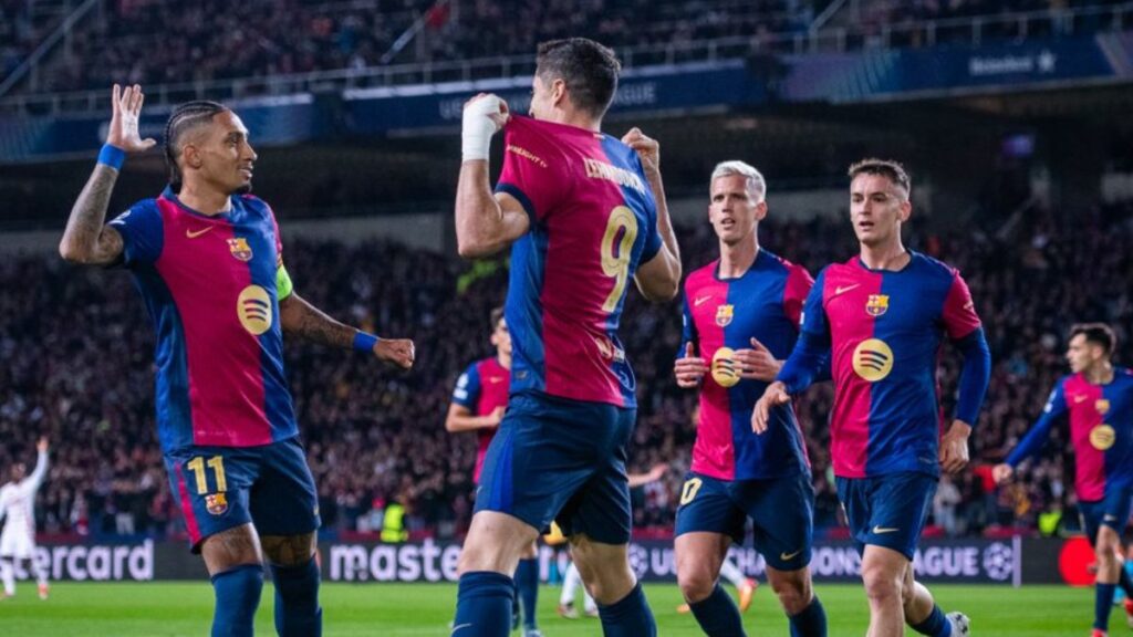 Barcelona goleó al Stade Brest y está en la parte alta de la Champions League