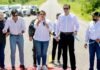 Presidenta inaugura carretera, dos jardines de niños y supervisa construcción de moderno hospital en Olancho
