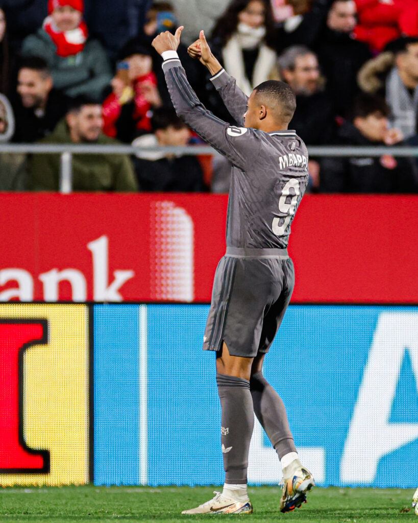 Real Madrid golea 3-0 al Girona y Mbappé ya despertó