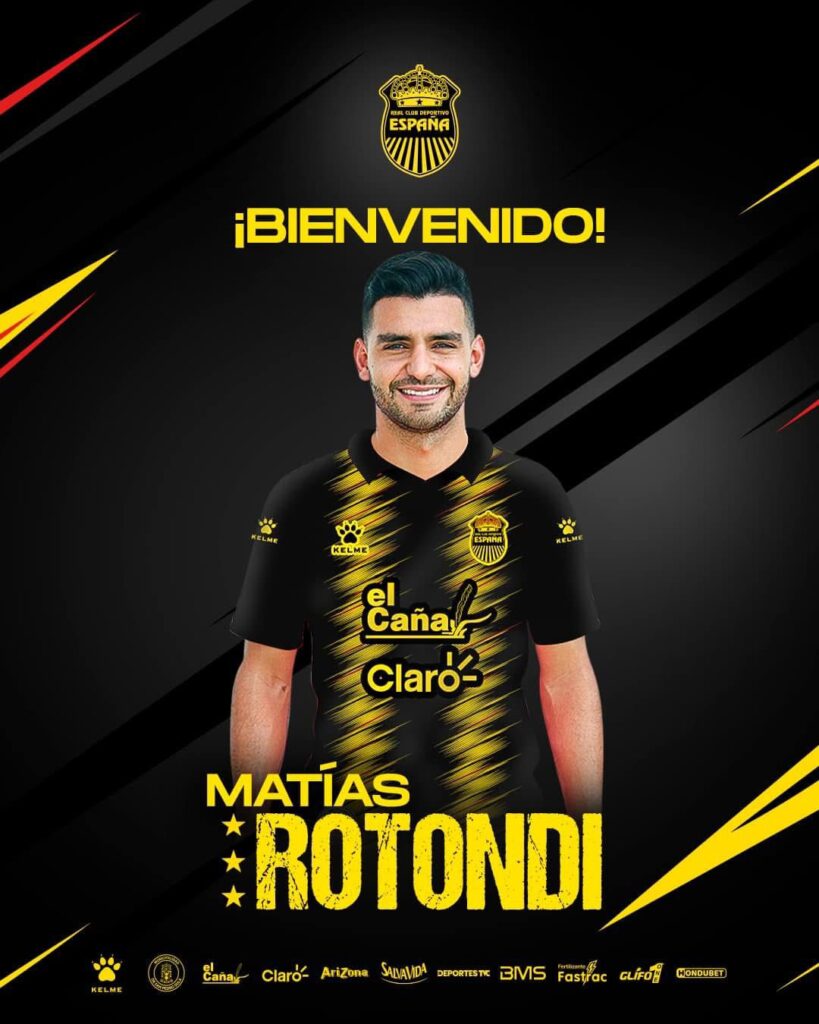 Matías Rotondi es nuevo jugador del Real España