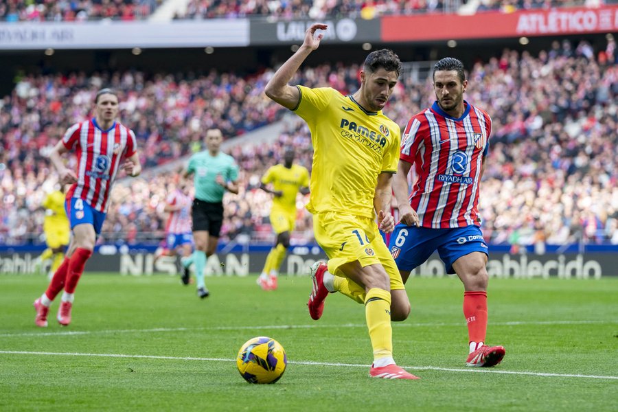 Atlético de Madrid tropieza y empata con Villarreal en la Liga de España