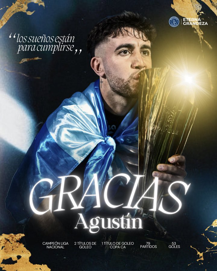 Motagua hace oficial que Agustín Auzmendi es nuevo jugador de Godoy Cruz