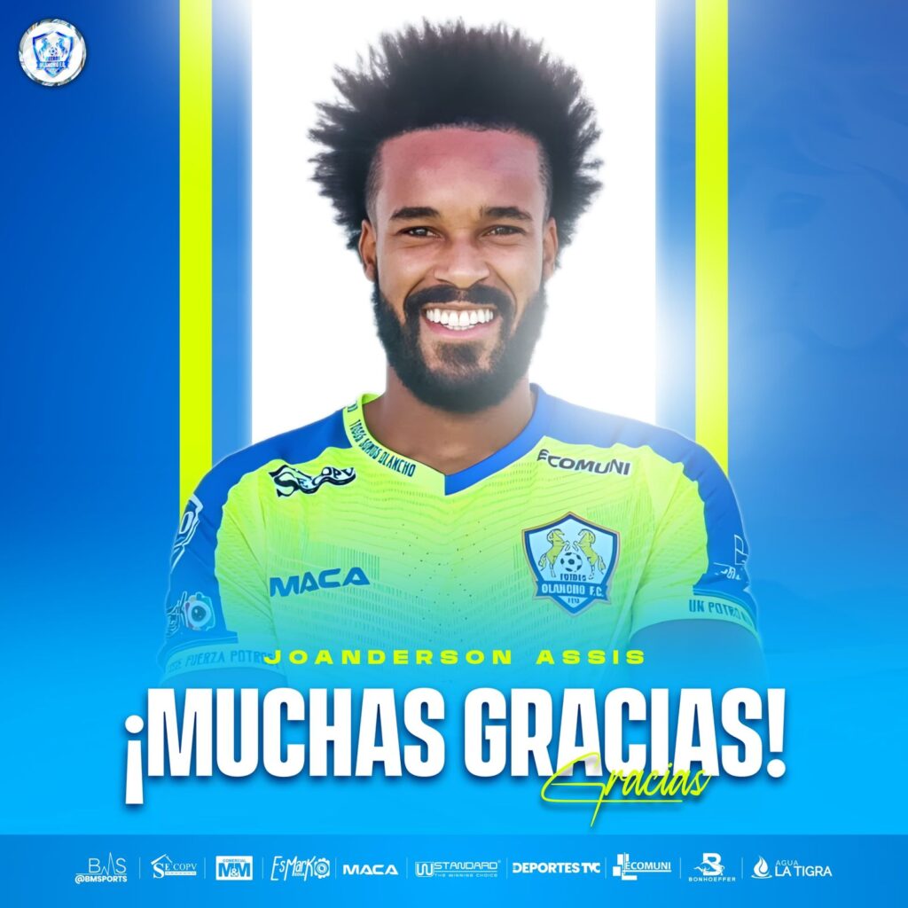 Joanderson de Jesús Assis deja Olancho FC y se marcharía para Europa