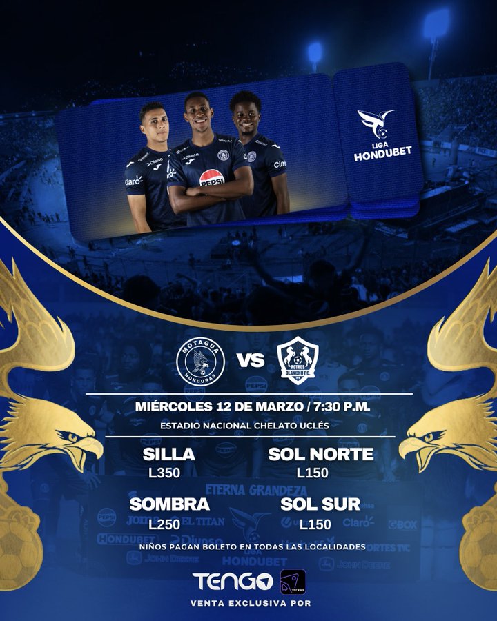 Motagua anuncia precios de entrada para partido ante Olancho FC