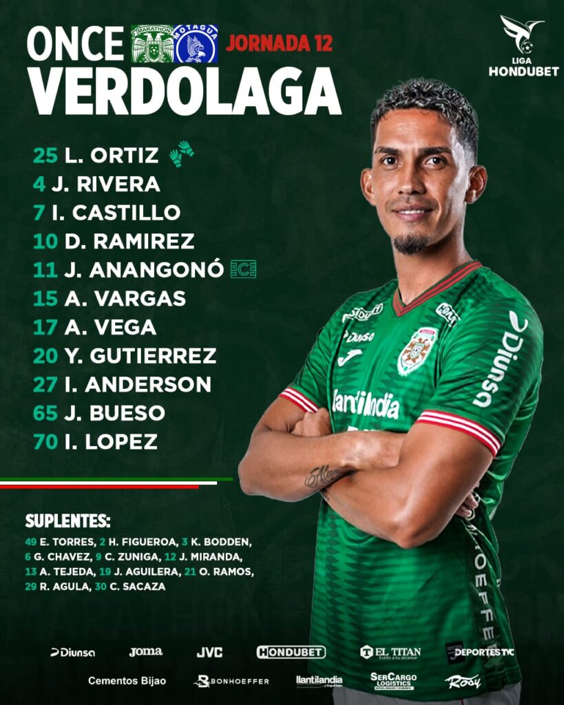 Marathón vence 1-0 a Motagua con gol de Alexy Vega