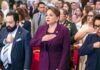 Presidenta Xiomara Castro asiste a la misa del 278 aniversario del hallazgo de la Virgen de Suyapa