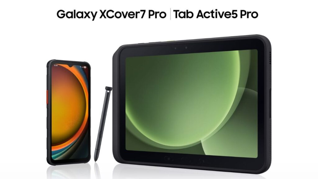 Samsung presenta Galaxy XCover7 Pro y Galaxy Tab Active5 Pro: dispositivos robustos para la excelencia en primera línea