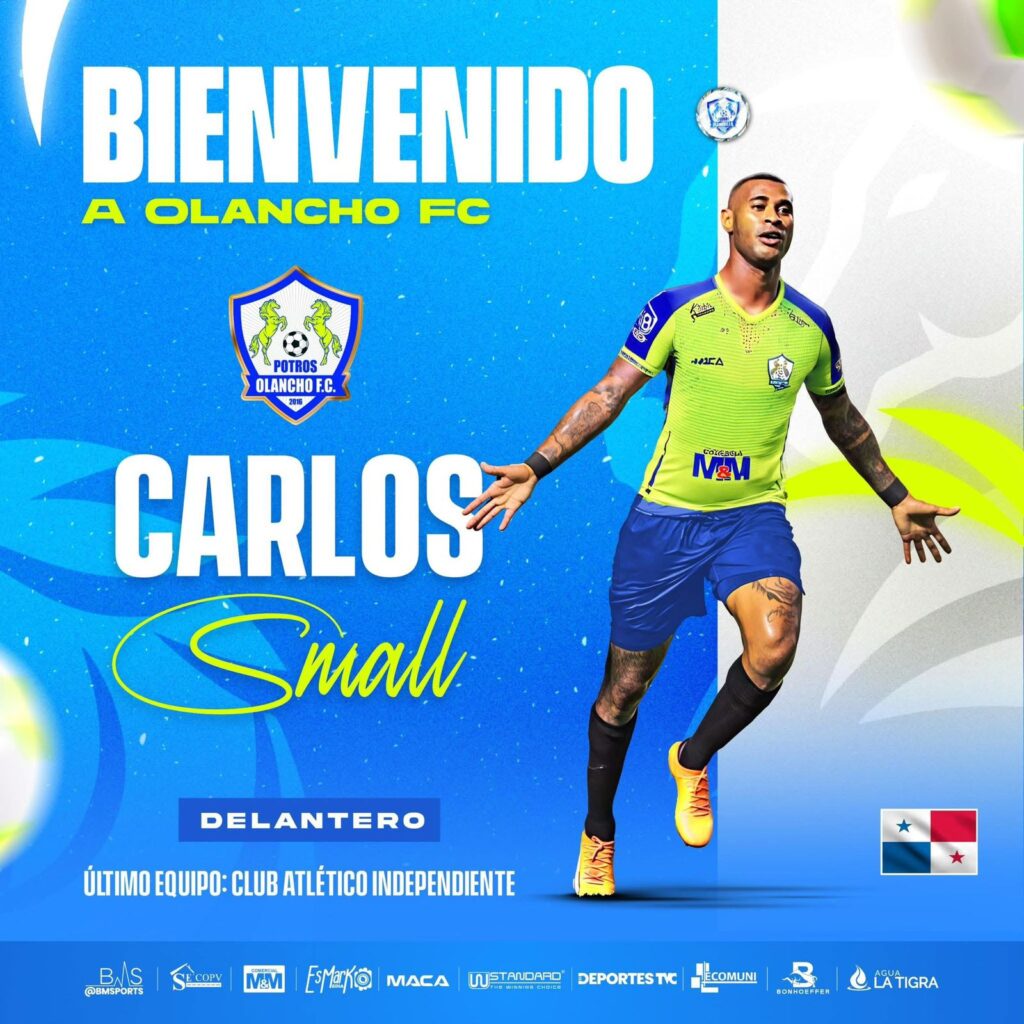 El Panameño Carlos Small es nuevo jugador del Olancho FC