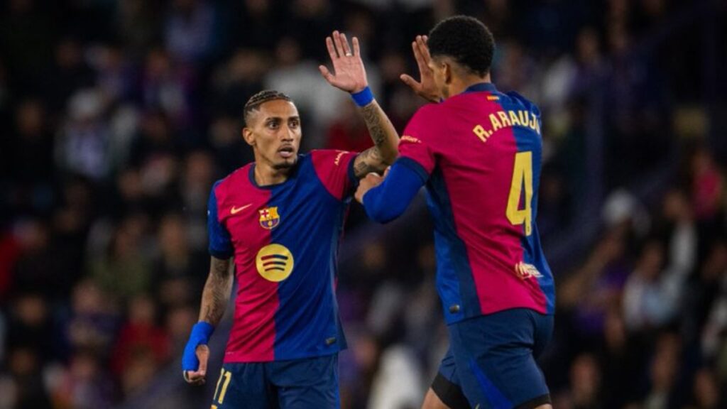 Barcelona con muchos cambios en su 11 remontó al Valladolid y sigue en la cima de la Liga de España