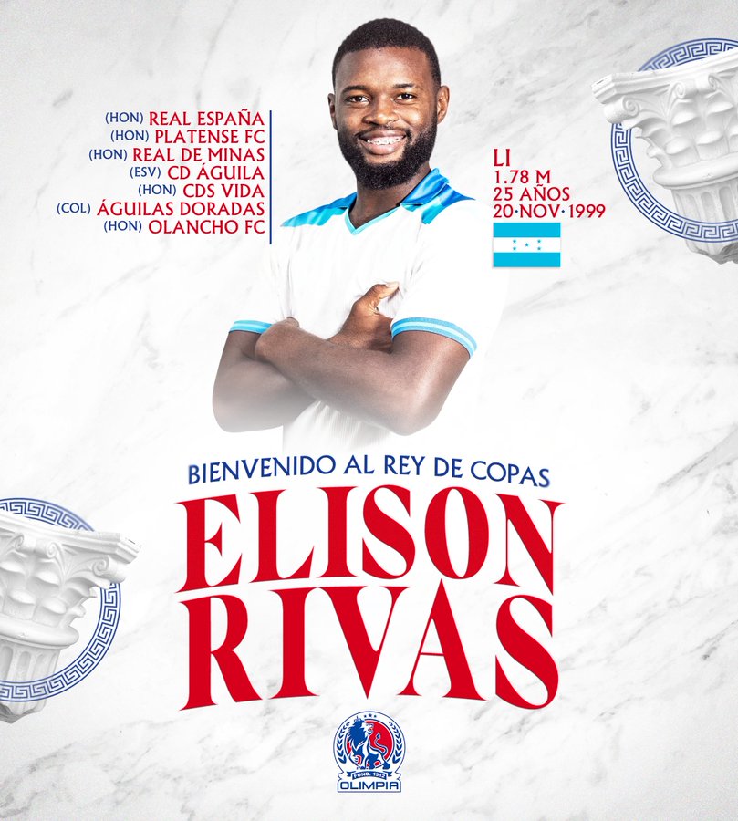 Elison Rivas es nuevo jugador de Olimpia