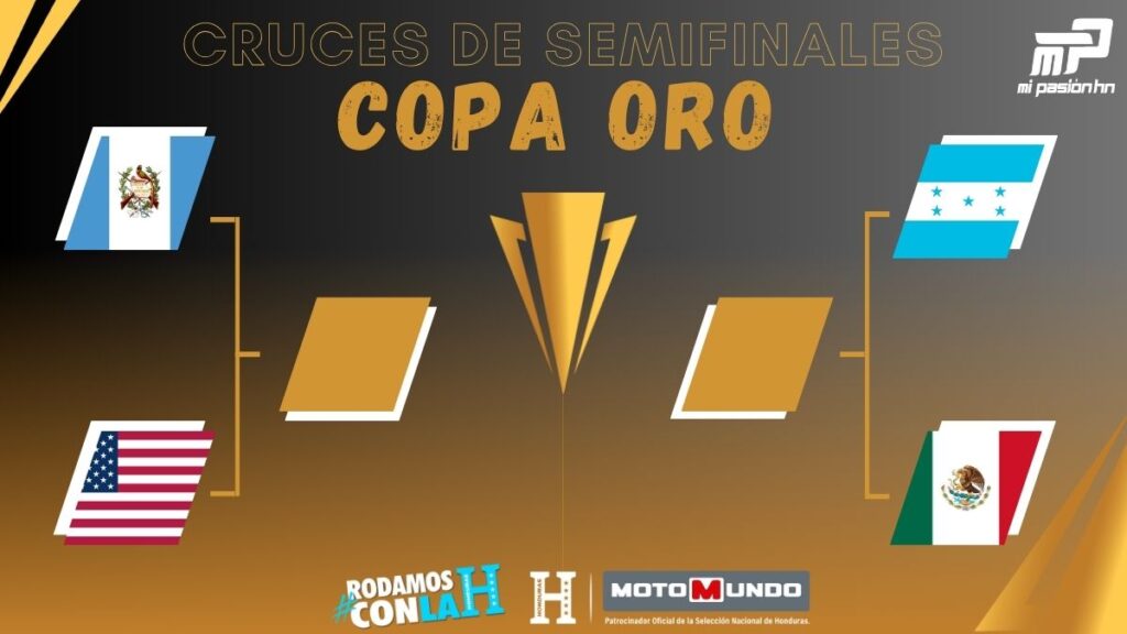 Definidos los cruces de las semifinales de la Copa Oro; Día y horario de los partidos