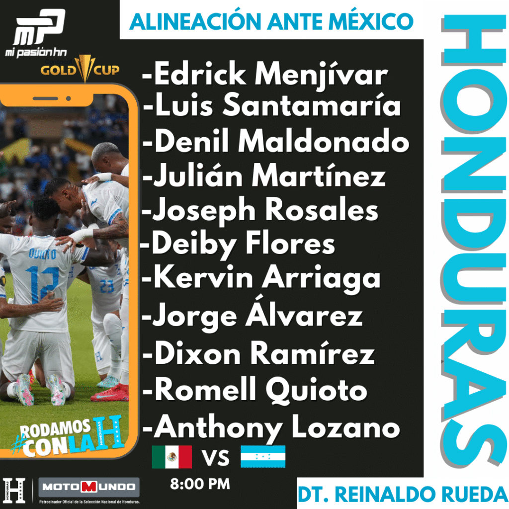 Honduras lucha hasta el final y cae con dignidad ante México en semifinal de Copa Oro