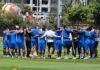 Selección de Honduras realiza su último entrenamiento previo a la semifinal contra México