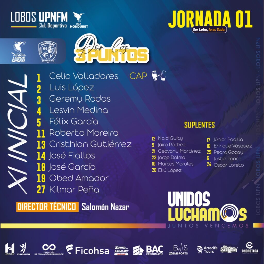 Lobos de UPN derrotó 2-1 a Génesis PN en partido de la jornada 1 del torneo Apertura