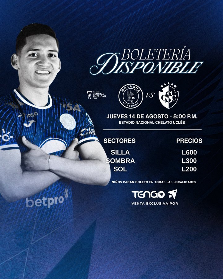 Motagua anuncia precios de entrada para partido ante Cartaginés por la Copa Centroamericana de Concacaf