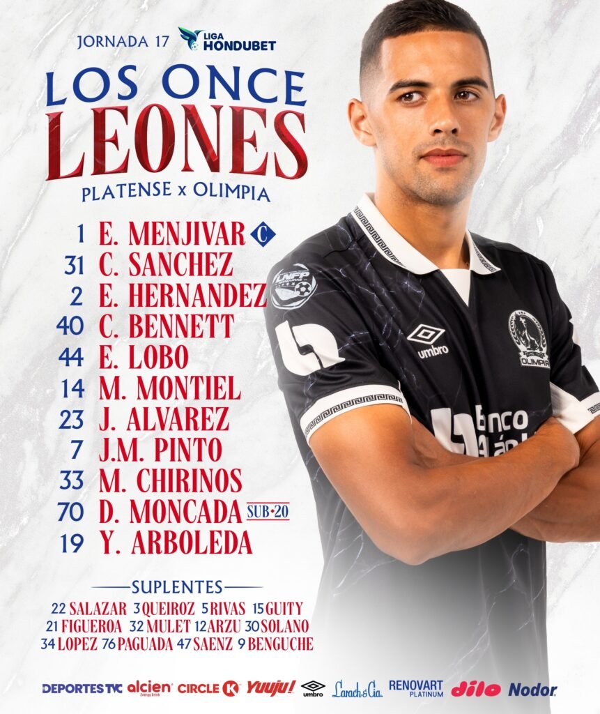 Olimpia recupera confianza y derrota a Platense en el estradio Morazán de San Pedro Sula