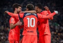 Barcelona vence al Betis con triplete de Ferran Torres