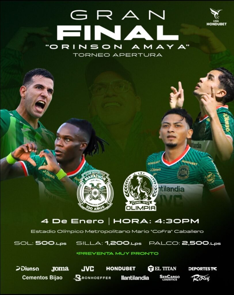 Marathón anuncia precios de entrada para la final de ida del Apertura contra Olimpia