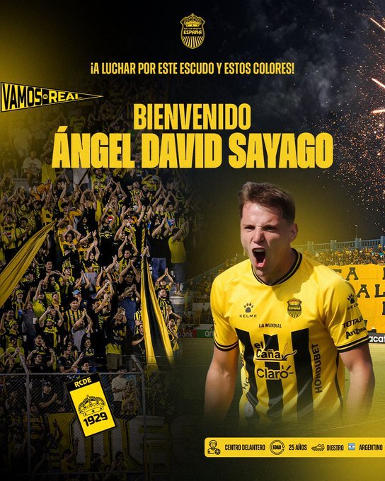 Ángel Sayago es el tercer fichaje del Real España para el torneo Clausura