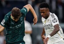 Real Madrid pierde en casa ante el Manchester City en la Champions League