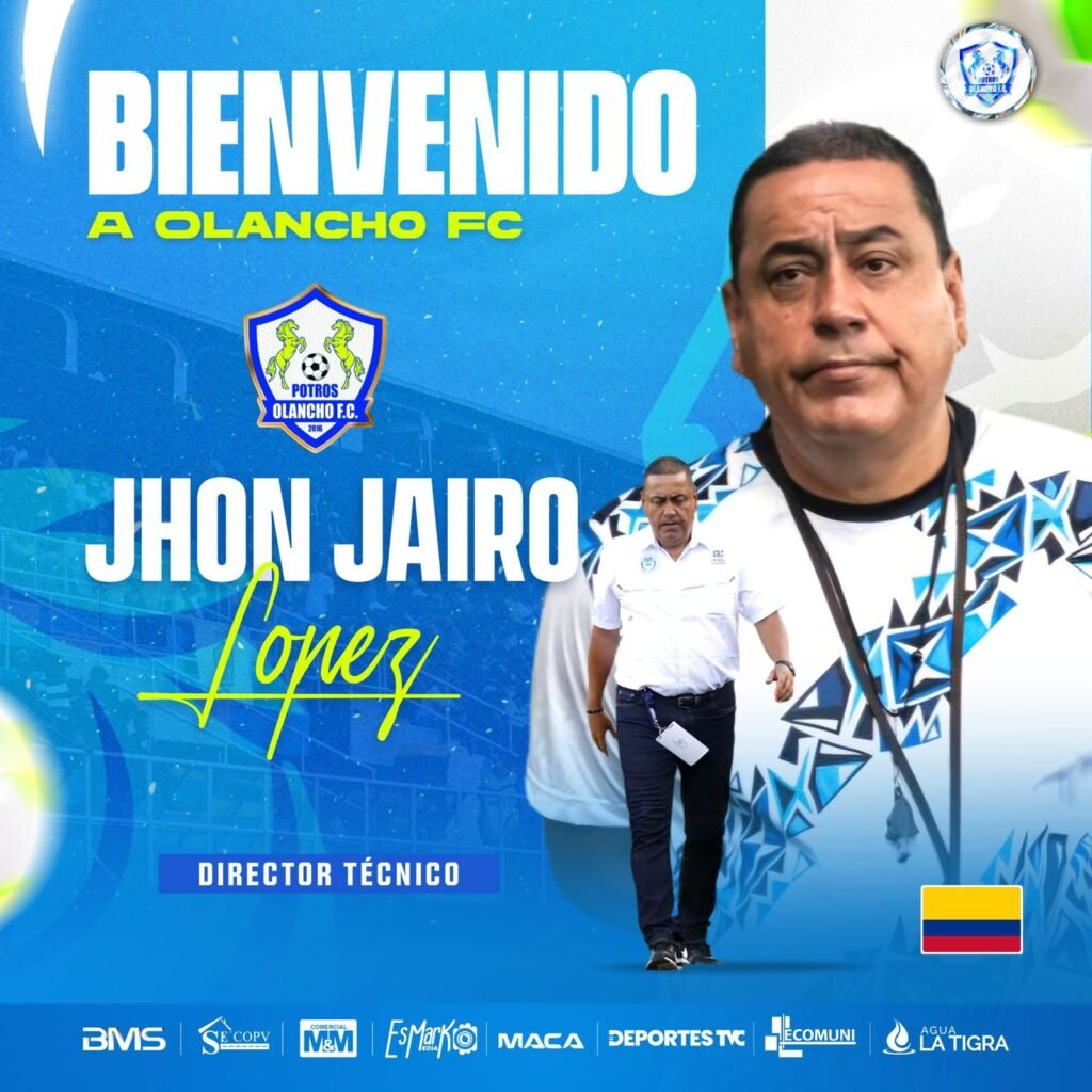 Olancho FC confirma a Jhon Jairo López como nuevo técnico del club