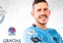 Andrés Salazar es baja en Olimpia